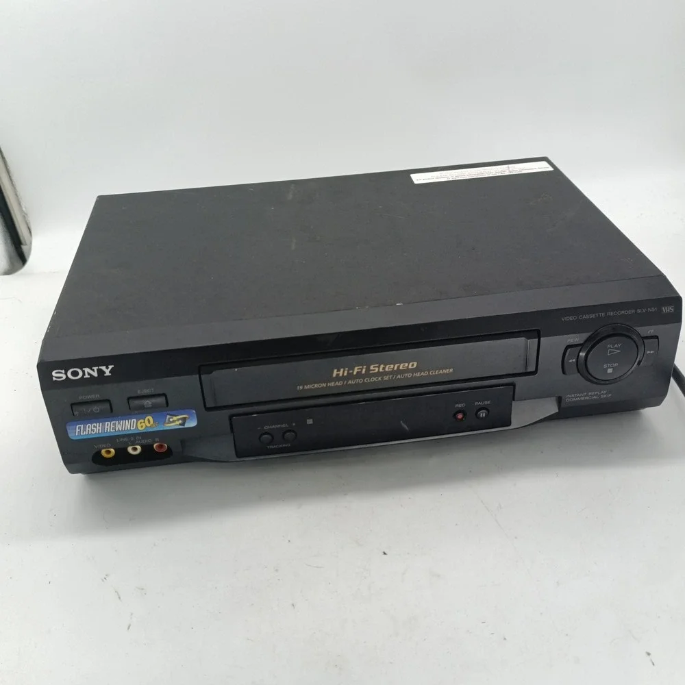 Sony SLV-N51 VHS VCR Hi-Fi Stereo Video Cassette Recorder Black AS IS Repair #4